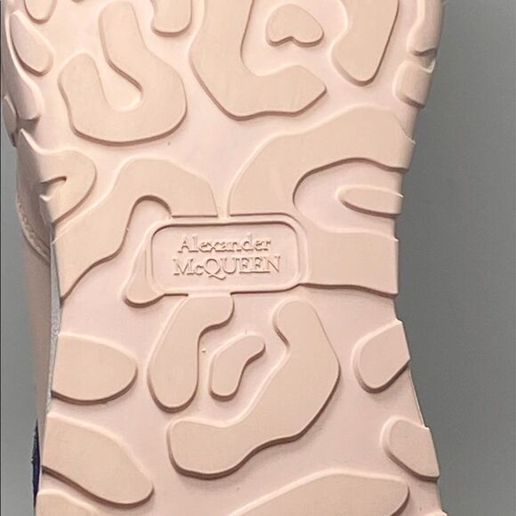 Alexander McQueen Multi Court Colorblock Leather Sneakers size 37 - Picture 11 of 11